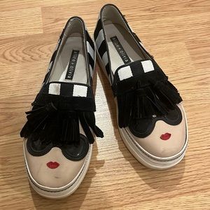 Alice + Olivia Stace Face Platform Slip-on Sneakers